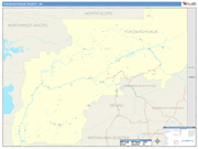 Yukon Koyukuk County Wall Map Color Cast Style